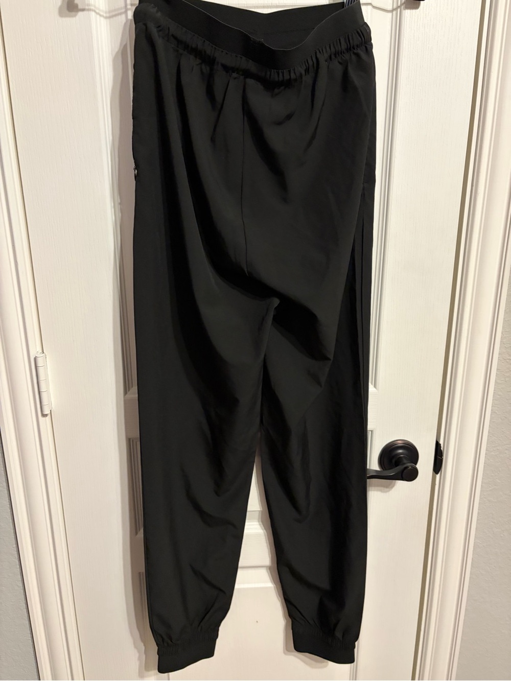 ALO Yoga Black Drawstring Track Joggers - Picture 2 of 3